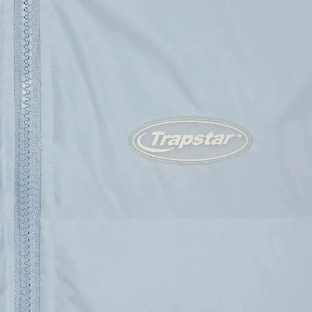 TRAPSTAR HYPERDRIVE DETACHABLE HOODED PUFFER JACKET - ICE BLUE