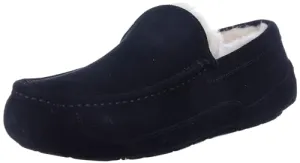 UGG Men's Ascot Slipper, Black, 10